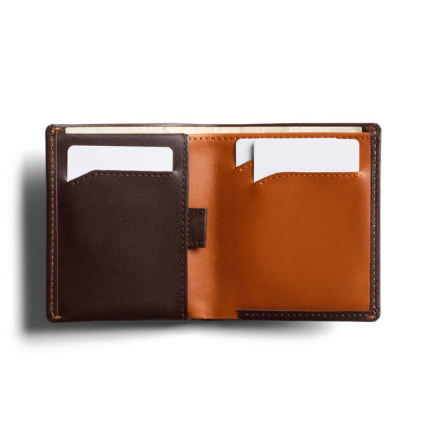 leather wallet with pull strap