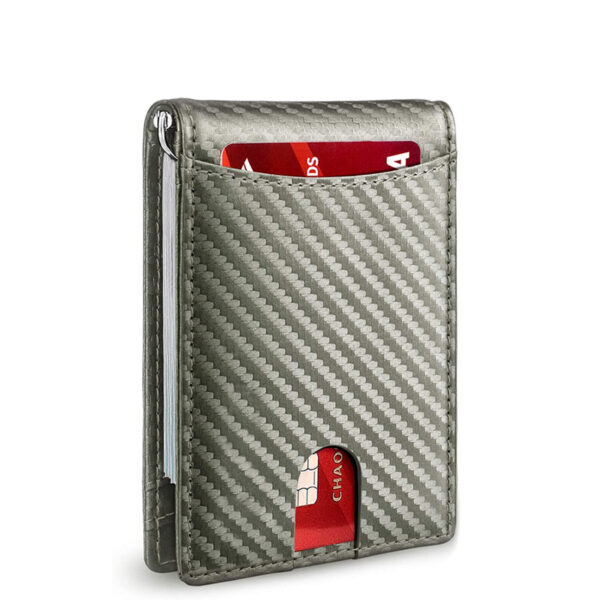 minimalist slim carbon fiber wallet