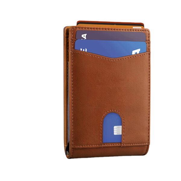 simple pull tag wallet for men